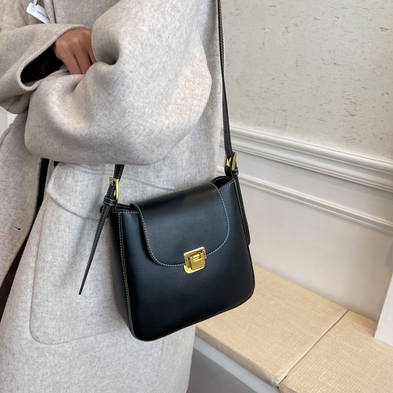 Trendy Texture Fashion One-shoulder Small Square Bag Retro