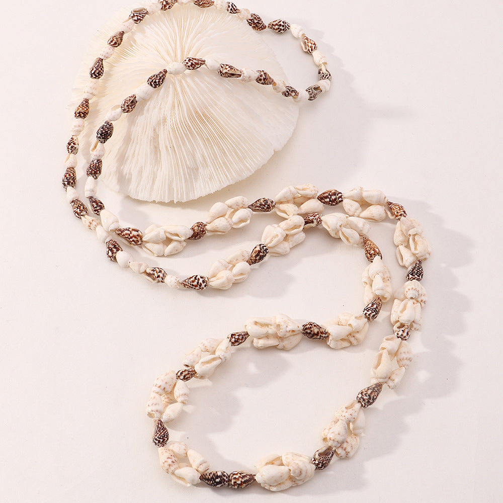 Beach Holiday Style Natural Shell Conch Necklace