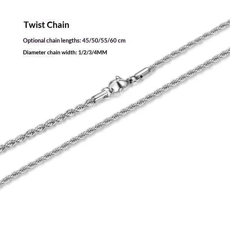 Stainless Steel Chain Men's Versatile Necklace