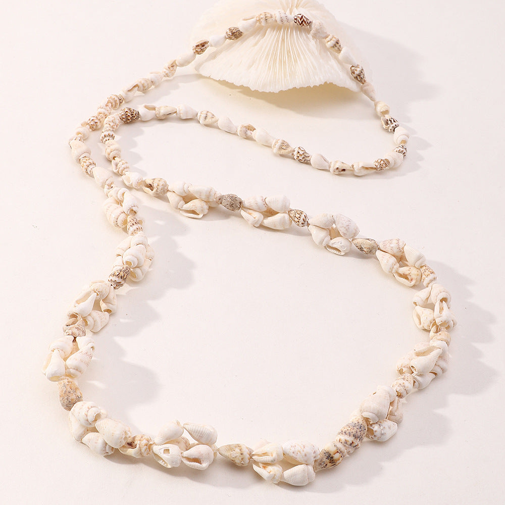 Beach Holiday Style Natural Shell Conch Necklace