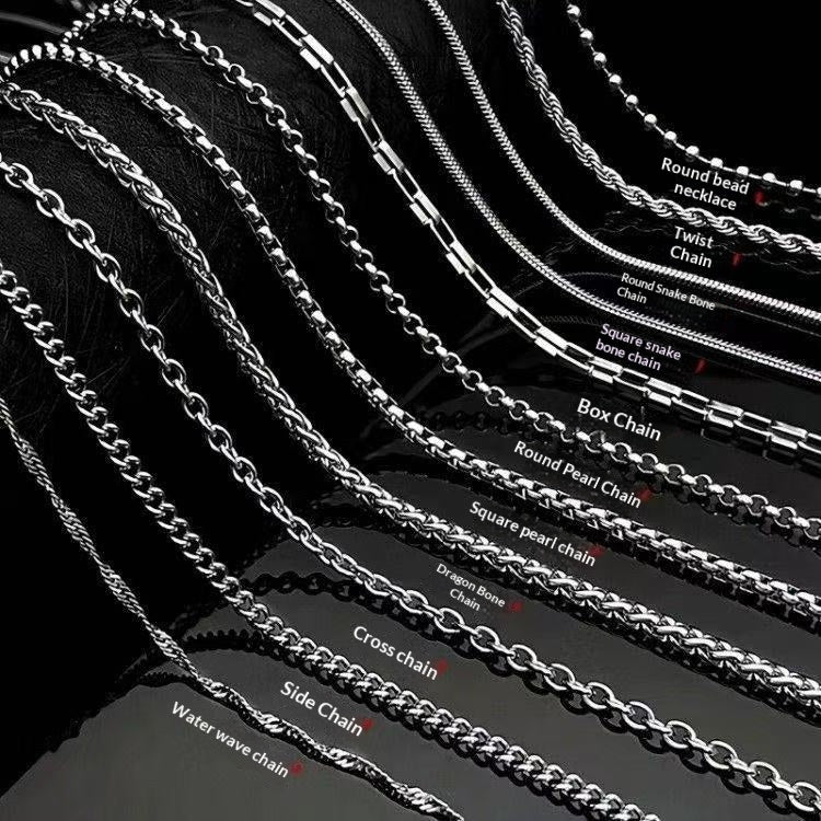 Stainless Steel Chain Men's Versatile Necklace